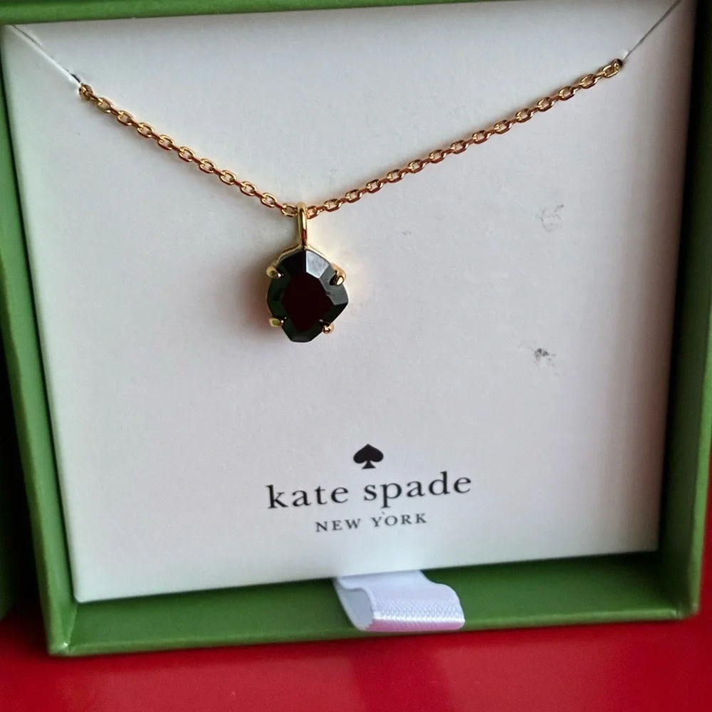 kate spade Gold and Black Pendant Necklace